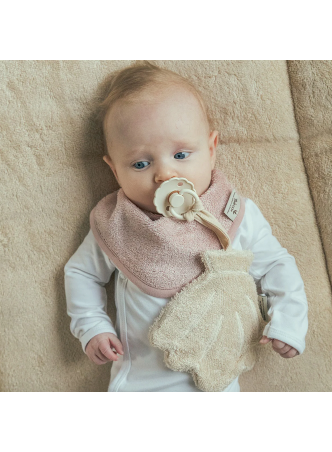 Kwijlslabbetje (dubbel gelaagd) - Misty Rose - Timboo