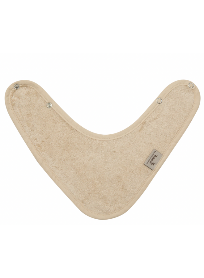 Kwijlslabbetje (dubbel gelaagd) - Frosted Almond - Timboo