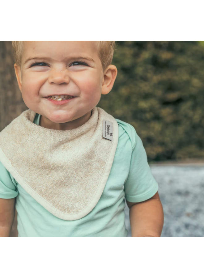 Kwijlslabbetje (dubbel gelaagd) - Frosted Almond - Timboo