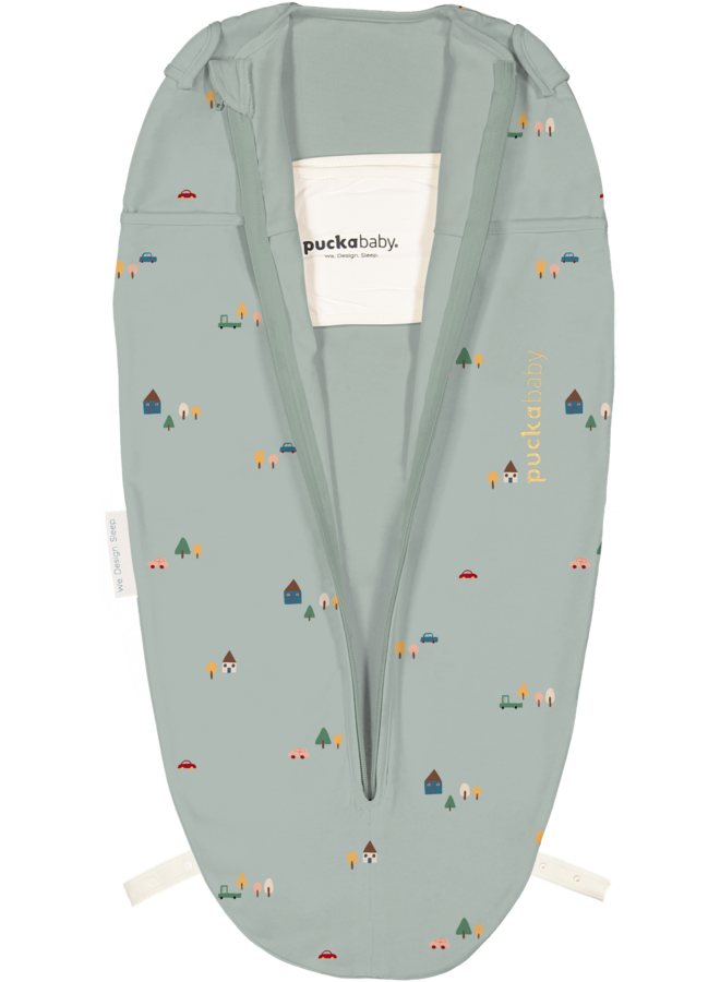 Inbakerslaapzak Mini 3/6M - Cotton - Tiny Village - Puckababy