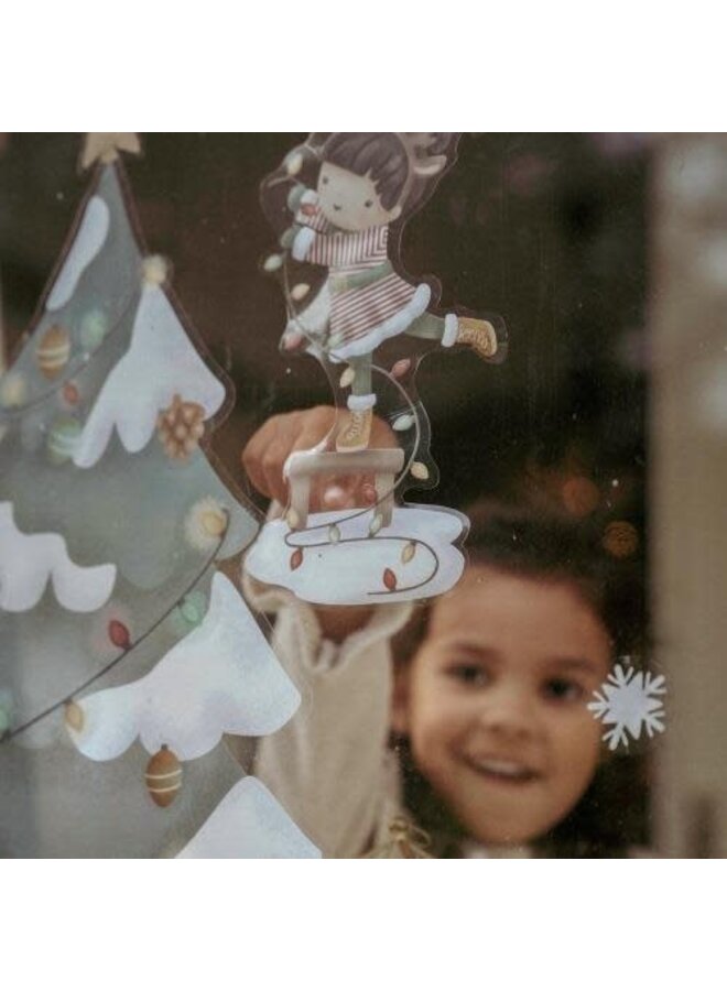 Raamstickers Kerstboom - Little Dutch