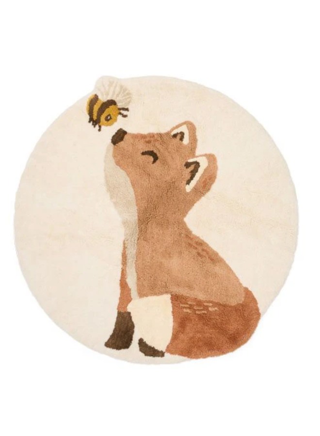 Vloerkleed Vos Beige - 110x110 - Little Dutch