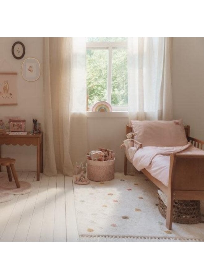 Vloerkleed Stippen Rose - 120x170 - Little Dutch