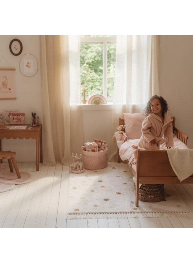Vloerkleed Stippen Rose - 120x170 - Little Dutch