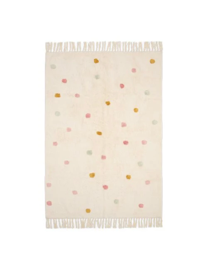 Vloerkleed Stippen Rose - 120x170 - Little Dutch
