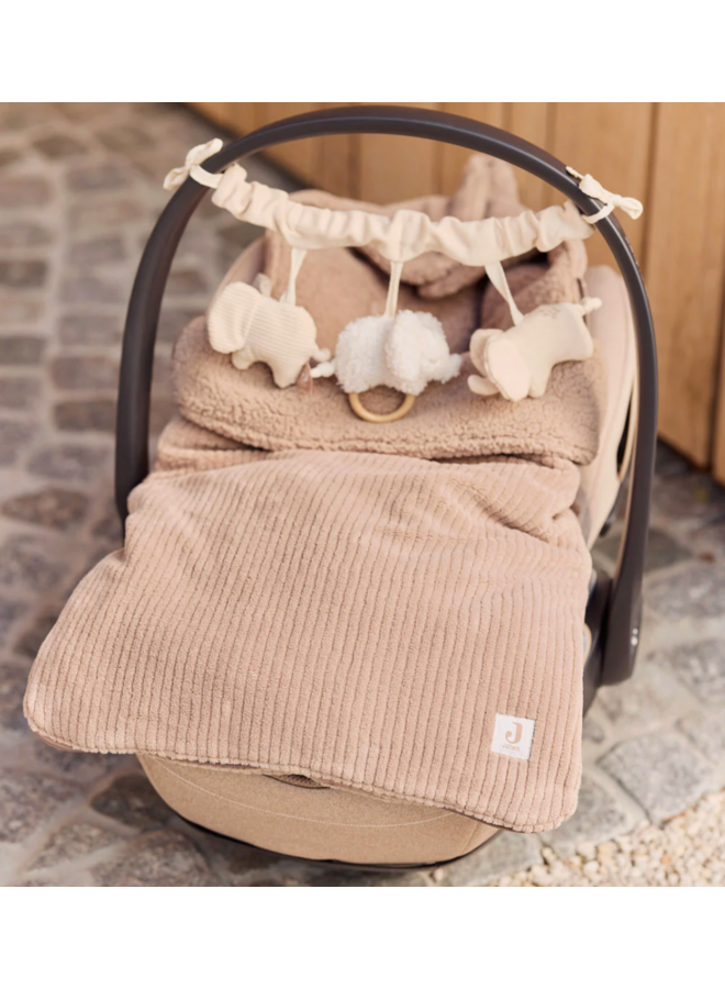 Voetenzak - Cloudy Rib - Milky Coffee - Jollein