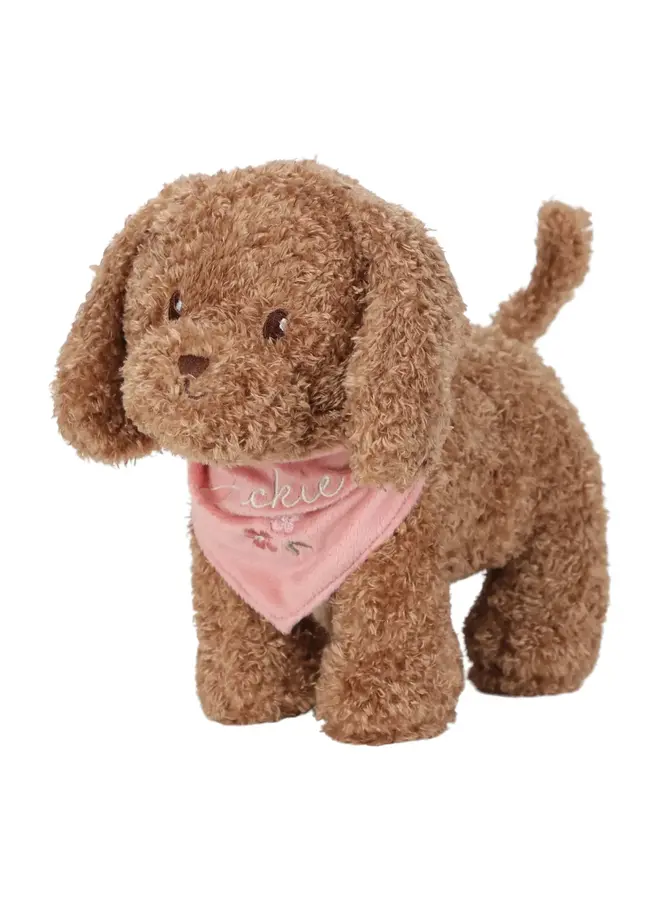 Knuffelhond Jackie in tas - Little Dutch