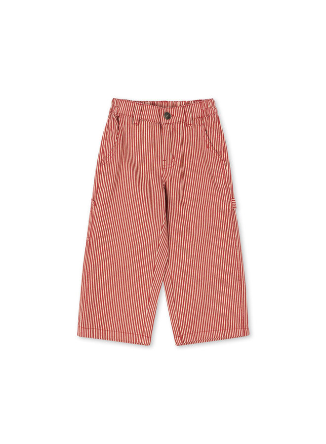 Luc Pants - Milk Rouge Stripe - Konges Slojd