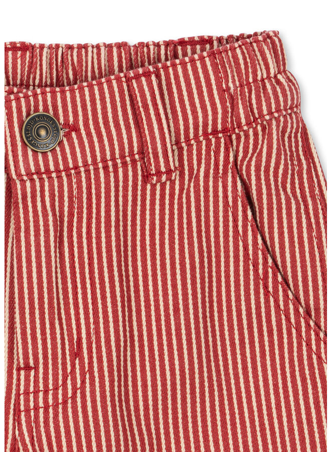 Luc Pants - Milk Rouge Stripe - Konges Slojd