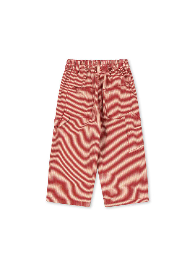 Luc Pants - Milk Rouge Stripe - Konges Slojd