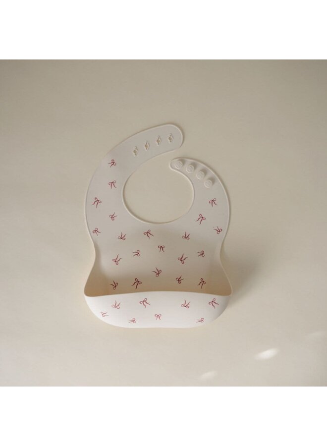 Silicone Bib - Bows - Mushie