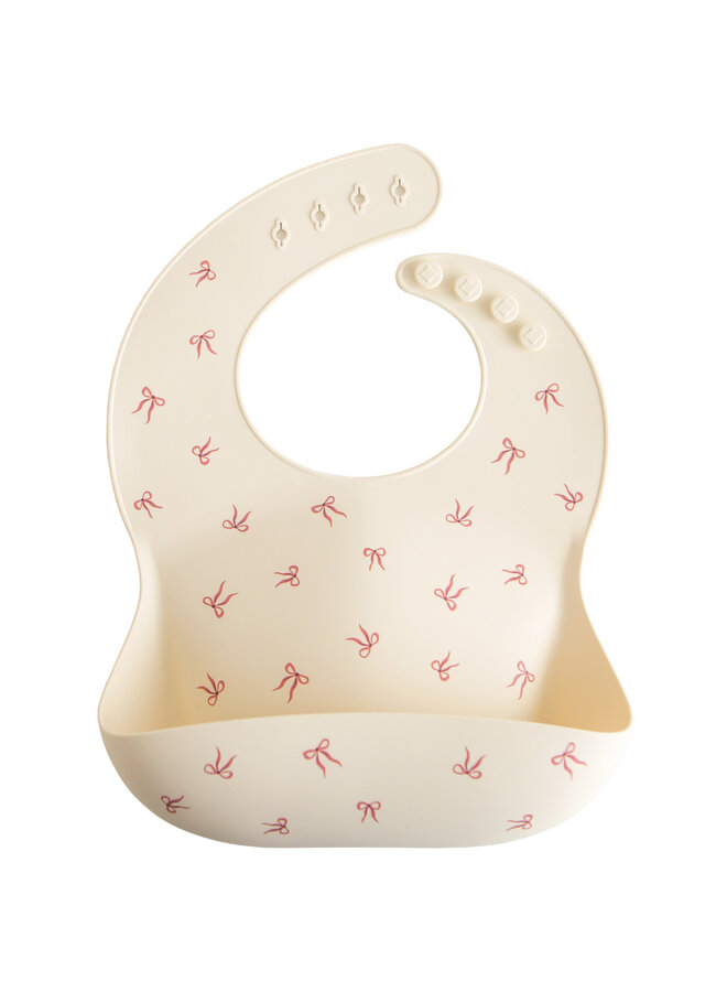 Silicone Bib - Bows - Mushie