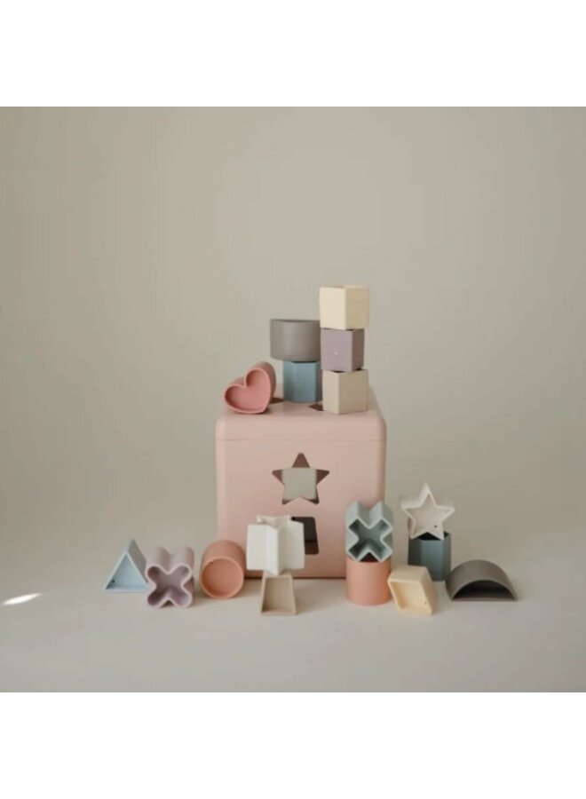 Shape Sorting Box - Pastel - Mushie