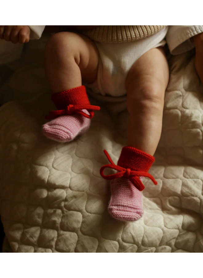 Happy Booties - Cotton Candy/Red - HVID