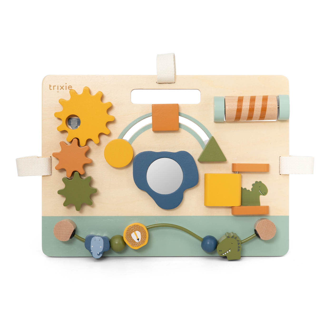 Vanplay Montessori Motoriekkubus, speelgoed voor baby's, motoriekspeelgoed vanaf 1 jaar, activiteitencentrum, houten speelgoed, activiteitenkubus, xylofoon babyspeelgoed, 1, 2, 3, 4 jaar