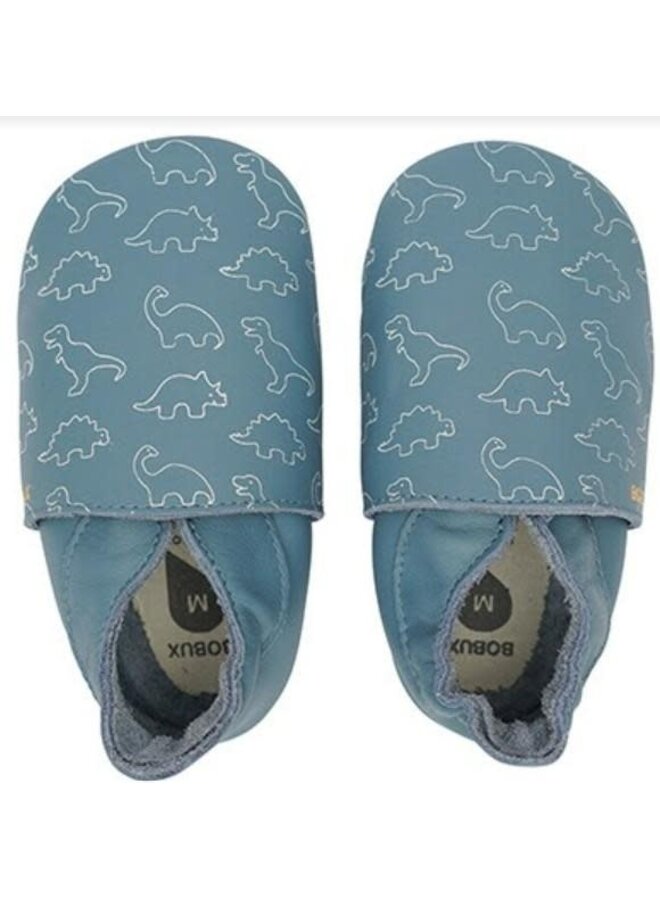 Slofjes Soft Soles - Dino Blue - Bobux