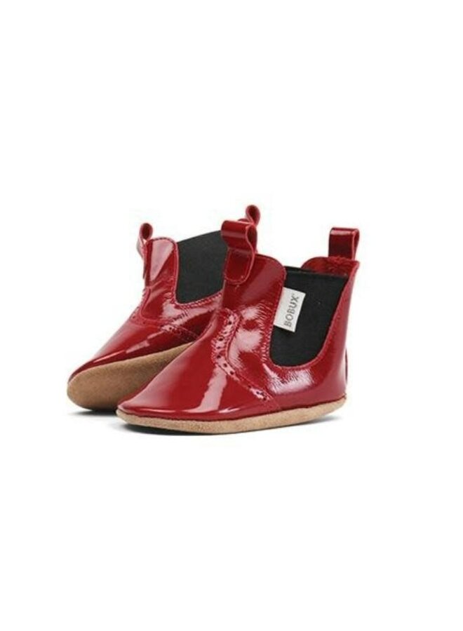 Laarsje Soft Soles - Glossy Red - Bobux