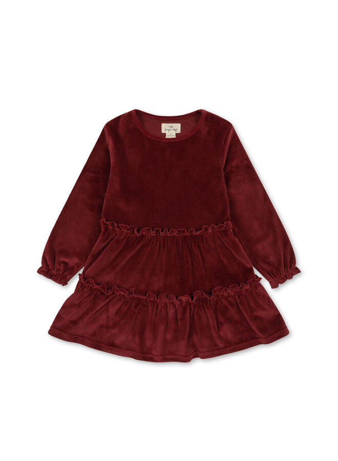 Jingle Dress - Velours Jolly Red - Konges Slojd