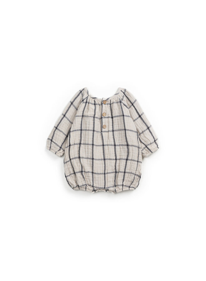 Checked Woven Jumpsuit - So So - Play Up Mini