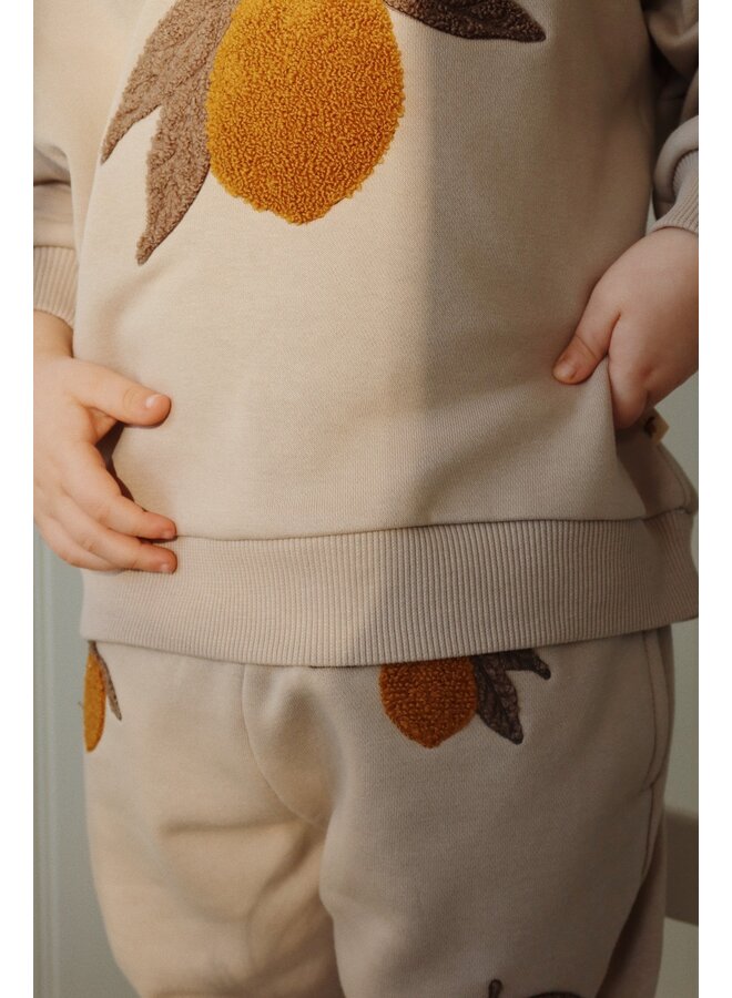 Lou Terry Sweat Pants - Oxford Tan - Konges Slojd