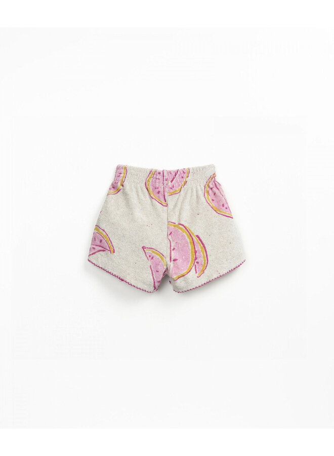 Printed Plush Shorts - Waterlemon - Play Up