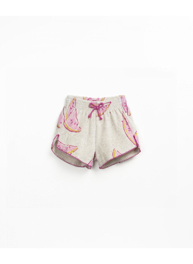 Printed Plush Shorts - Waterlemon - Play Up