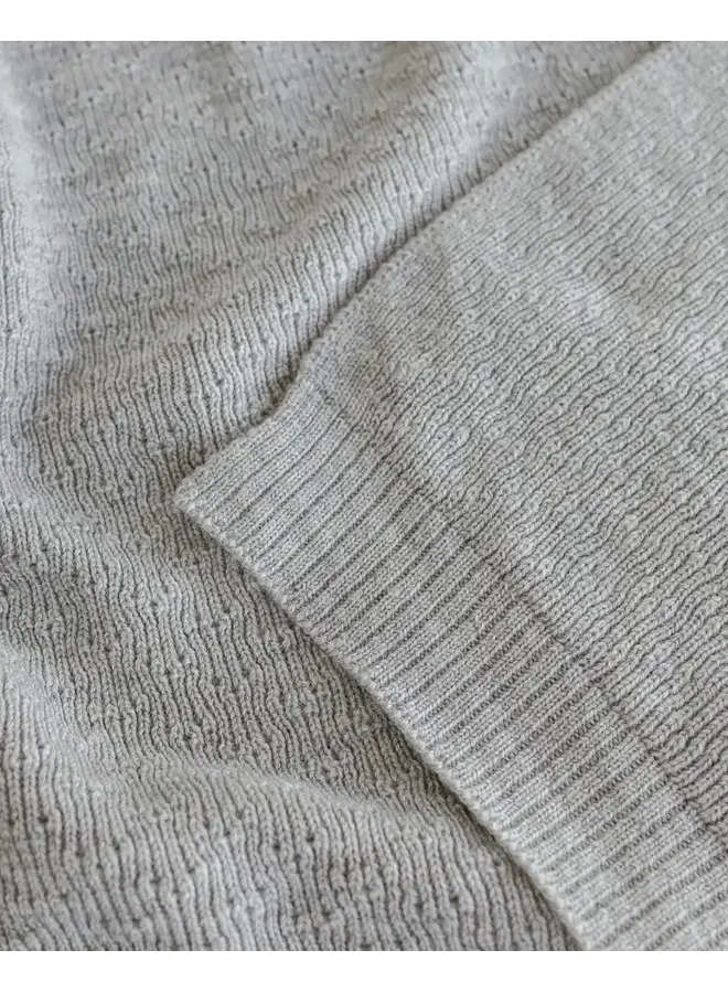 Blanket Dora - Grey Melange - HVID