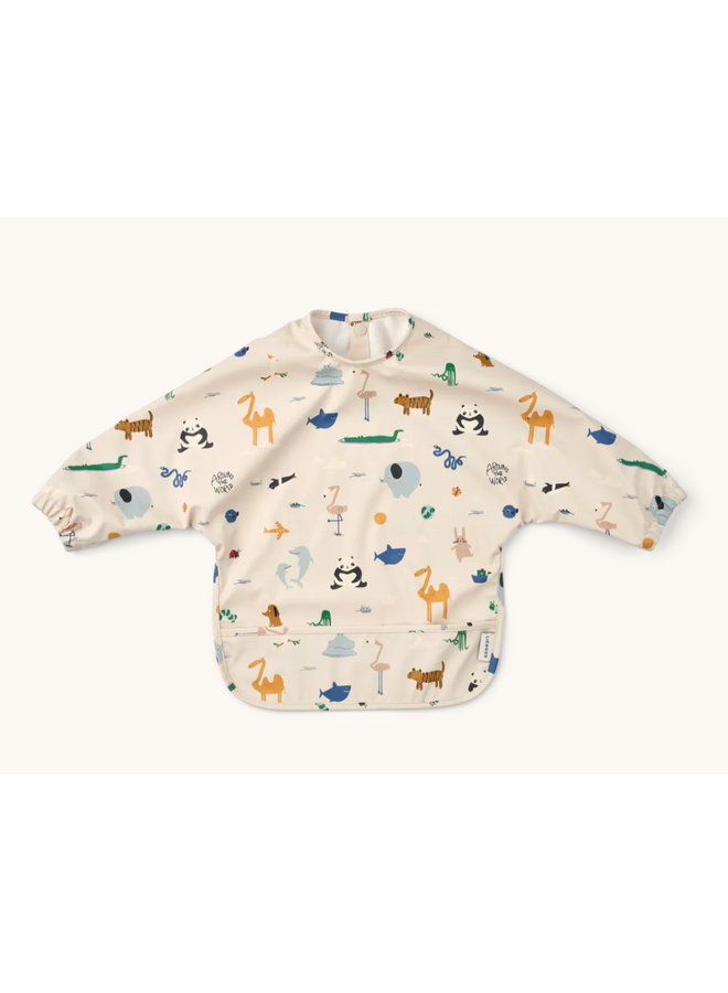 Merle Cape Bib - Around The World/Sandy - Liewood