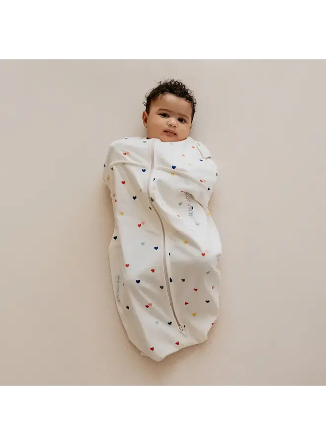 Inbakerslaapzak Mini 3/6M - Cotton - Confetti Hearts - Puckababy