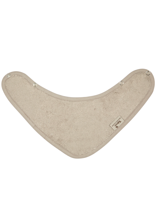 Kwijlslabbetje (dubbel gelaagd) - Feather Grey - Timboo