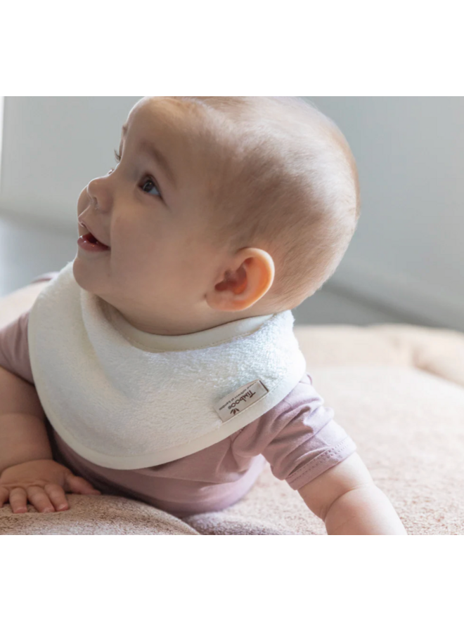 Kwijlslabbetje (dubbel gelaagd) - Daisy White - Timboo