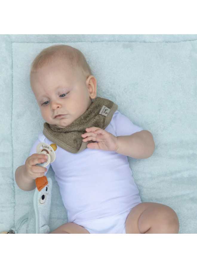 Kwijlslabbetje (dubbel gelaagd) - Jungle Green - Timboo