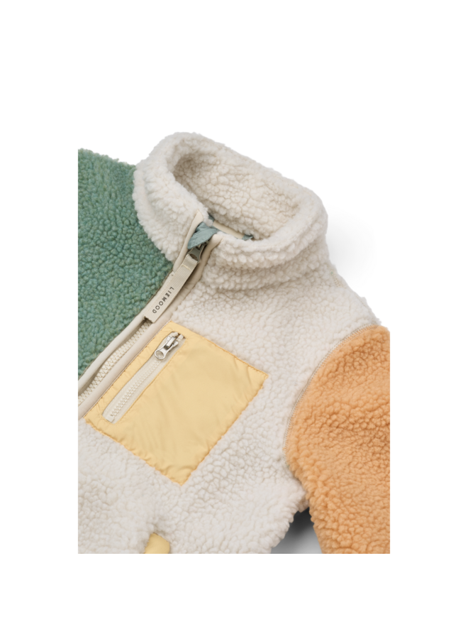 Nolan Pile Jacket - Peppermint multi mix - Liewood