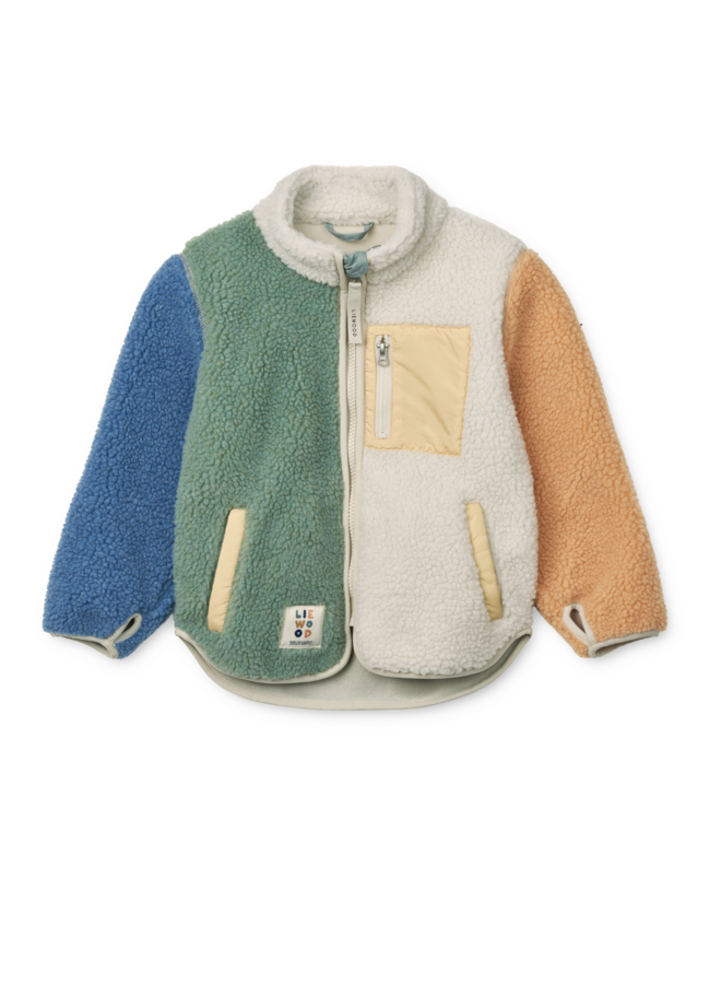 Nolan Pile Jacket - Peppermint multi mix - Liewood