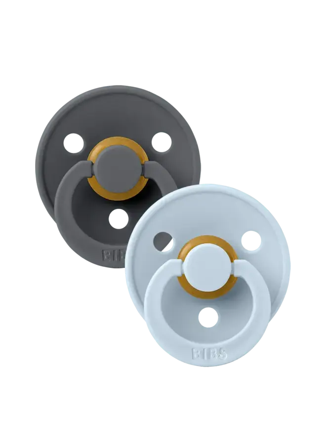 Duo BIBS - Glow in the dark - Iron/Baby Blue