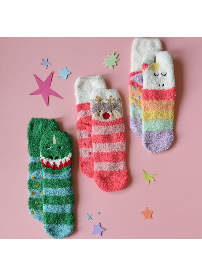 Cosy Slipper Sok - Dino - Rockahula