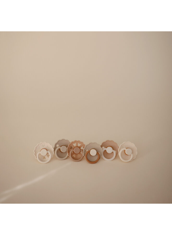 Silicone Pacifier 6 Pack - Cinnamon Charm - Frigg