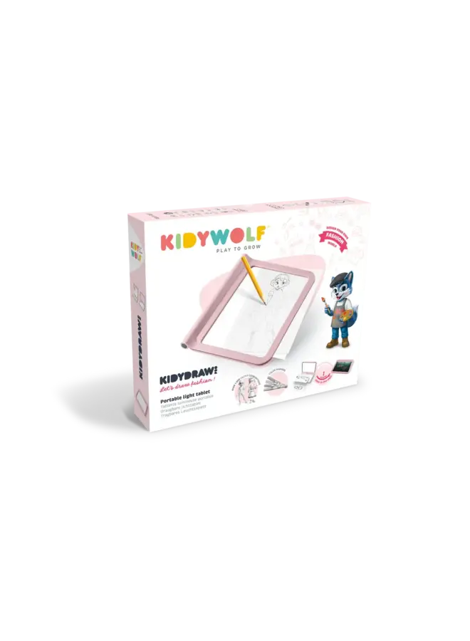Kidydraw Pro - Roze - Kidywolf