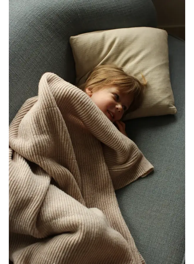 Blanket Gaston - Soft Beige - HVID