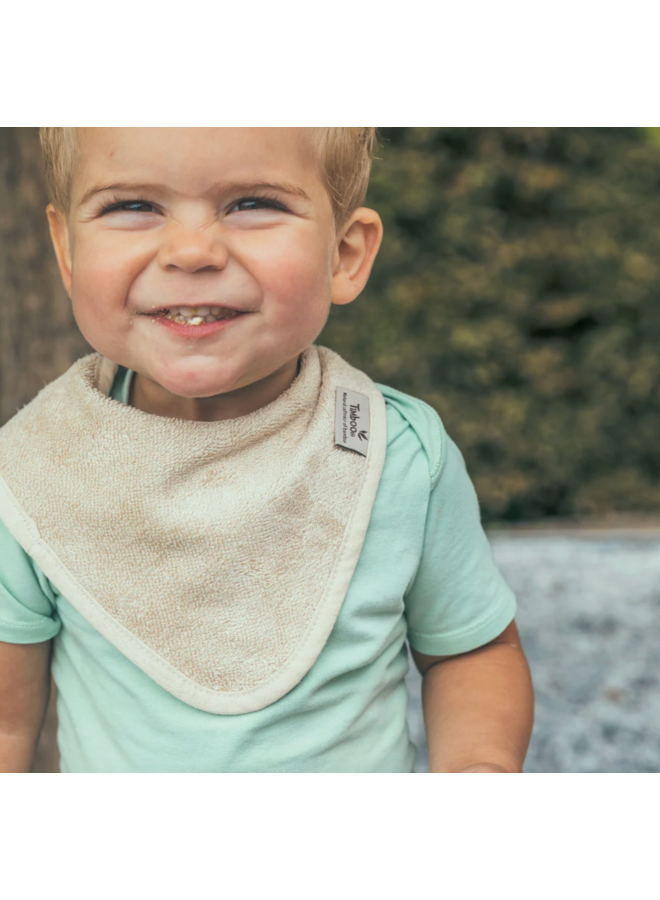 Kwijlslabbetje (dubbel gelaagd) - Frosted Almond - Timboo