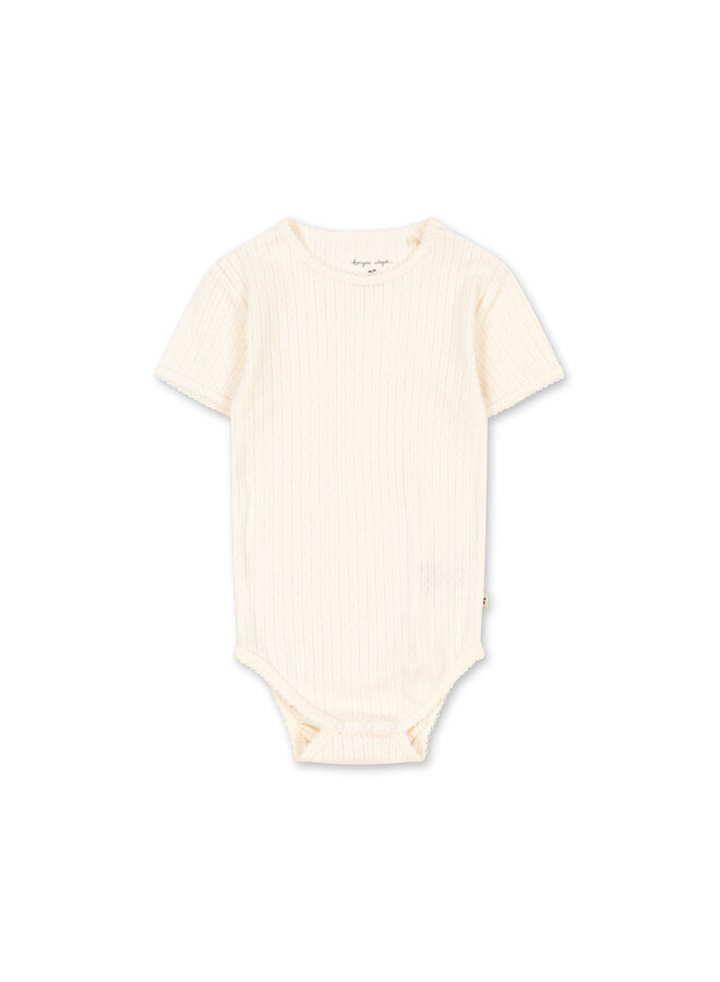 Minnie Short Sleeve Body - Antique White - Konges Slojd