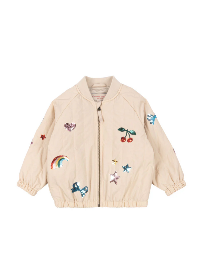 Juno Sequin Bomber Jacket - Smoke Gray - Konges Slojd