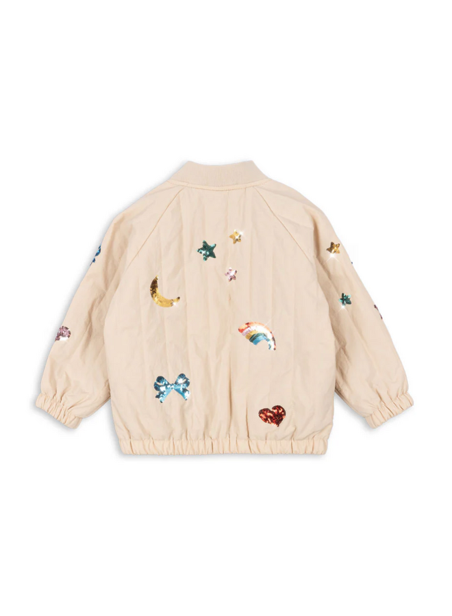 Juno Sequin Bomber Jacket - Smoke Gray - Konges Slojd