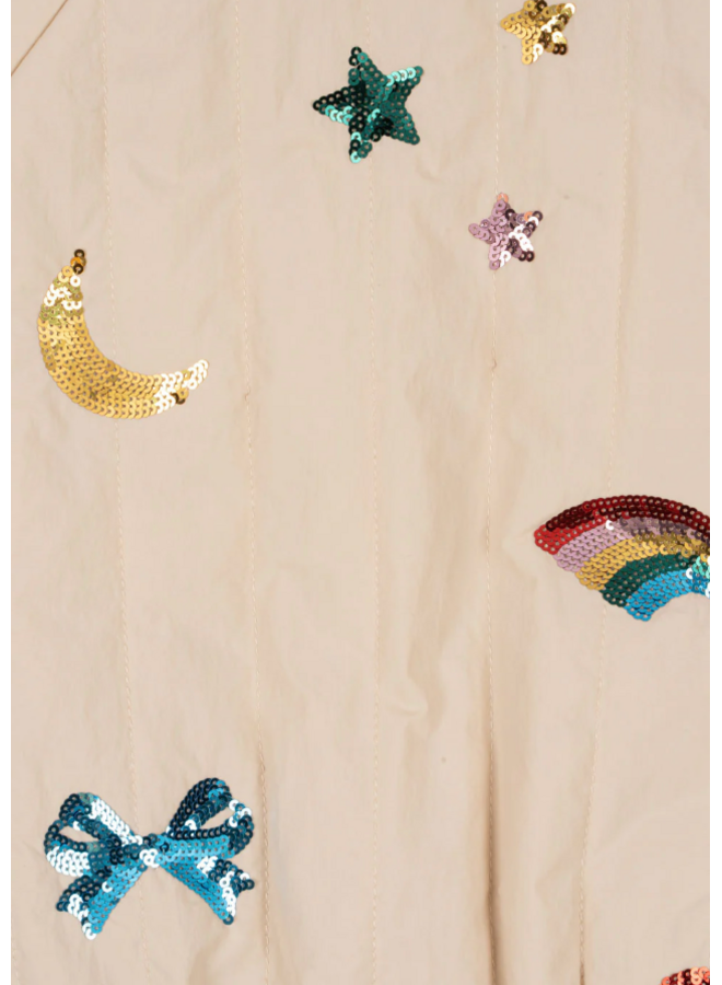 Juno Sequin Bomber Jacket - Smoke Gray - Konges Slojd