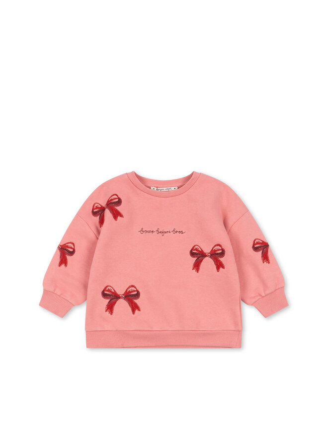 Lou Bow Sweatshirt - Strawberry Ice - Konges Slojd