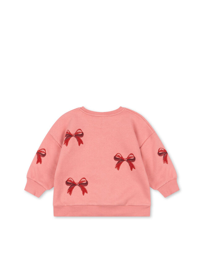 Lou Bow Sweatshirt - Strawberry Ice - Konges Slojd