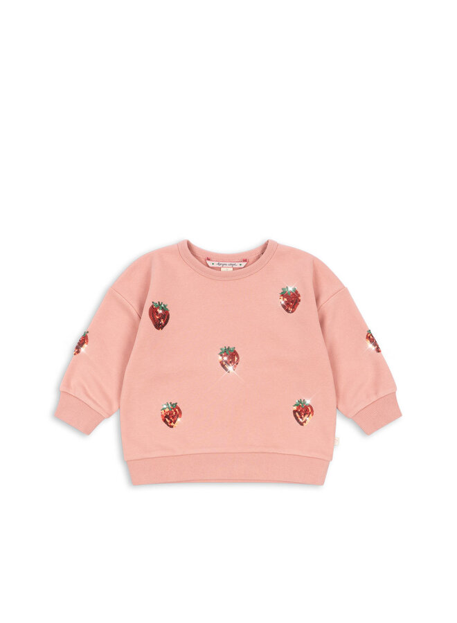 Lou Sequin Sweat Shirt - Mellow Rose - Konges Slojd