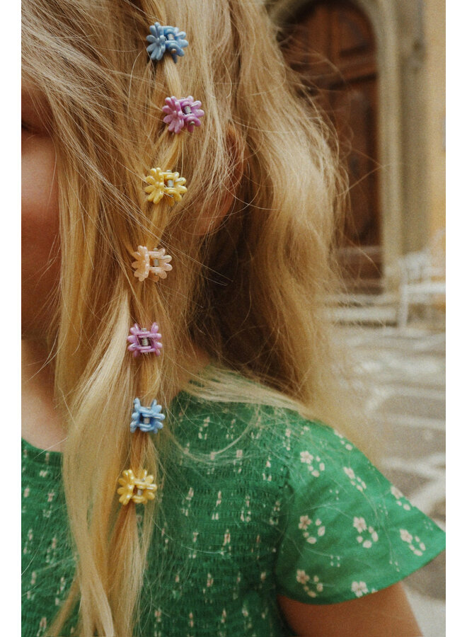 10 Pack Mini Flower Hair Claws - Multi - Konges Slojd