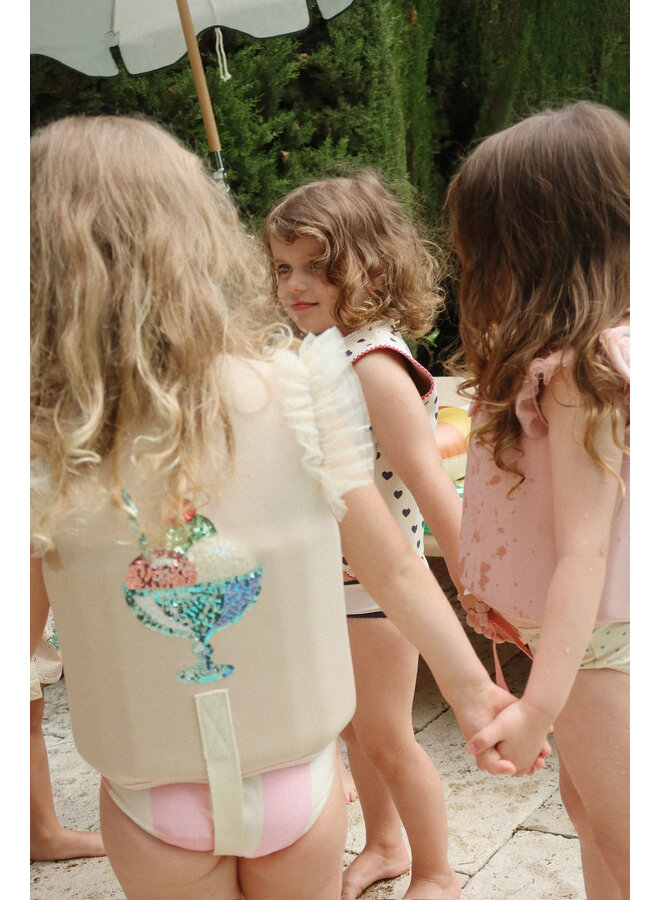 Piper Swim Vest - Powder Pink - Konges Slojd