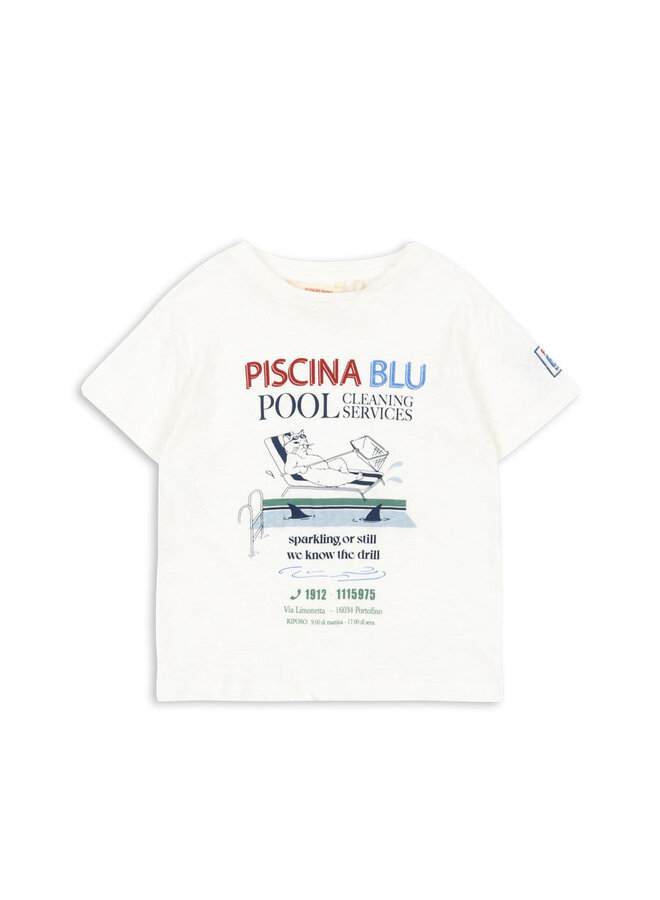 Era Tee - Off White/Piscina - Konges Slojd